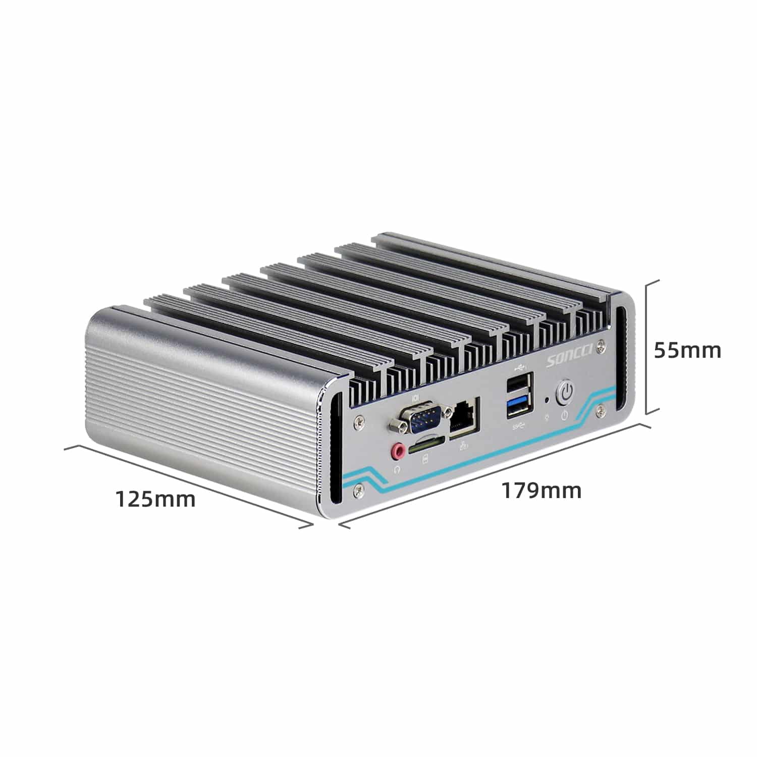 J4125铝合金无风扇迷你工控机 SCI-S4010 - 图片 4