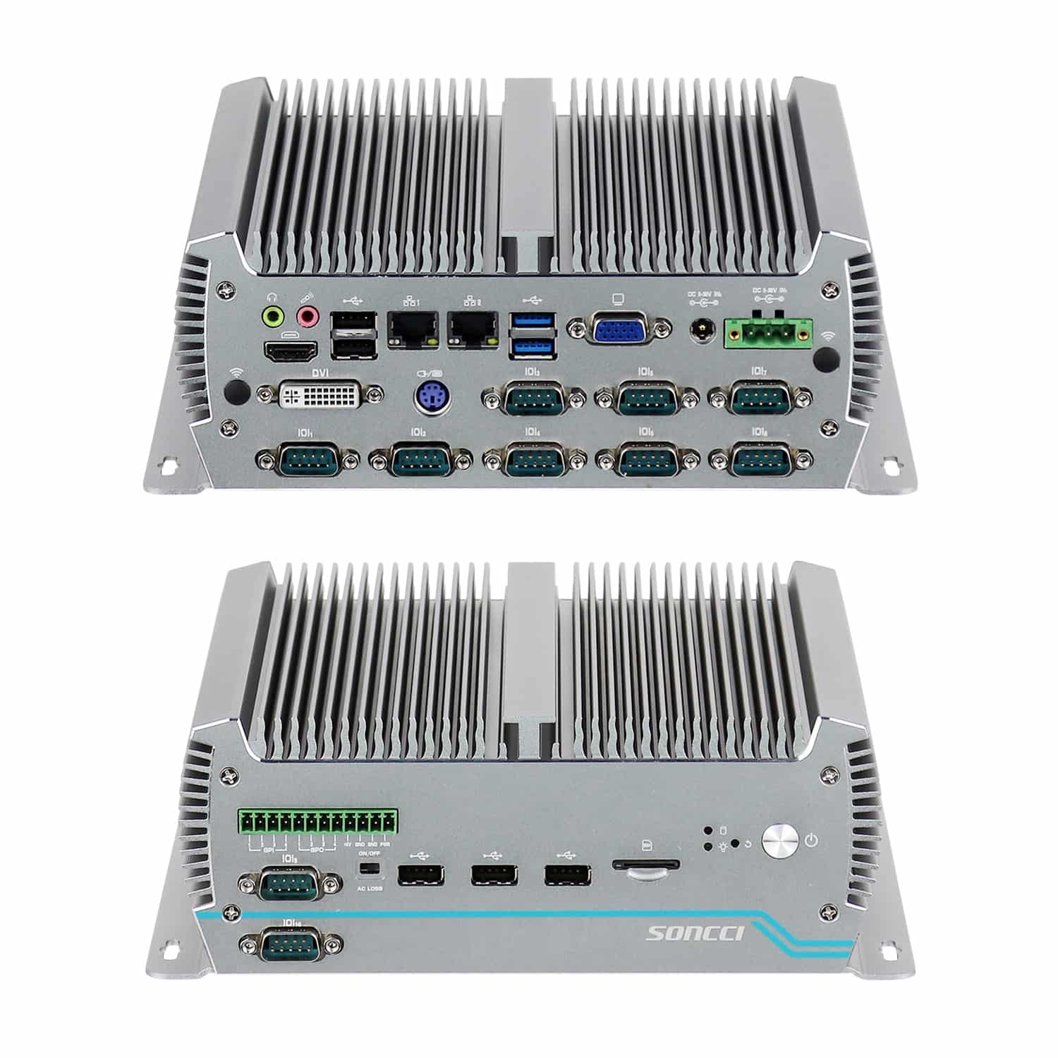 10串口GPIO宽压三显示嵌入式工控机 SCI-S5010C10 - 图片 10