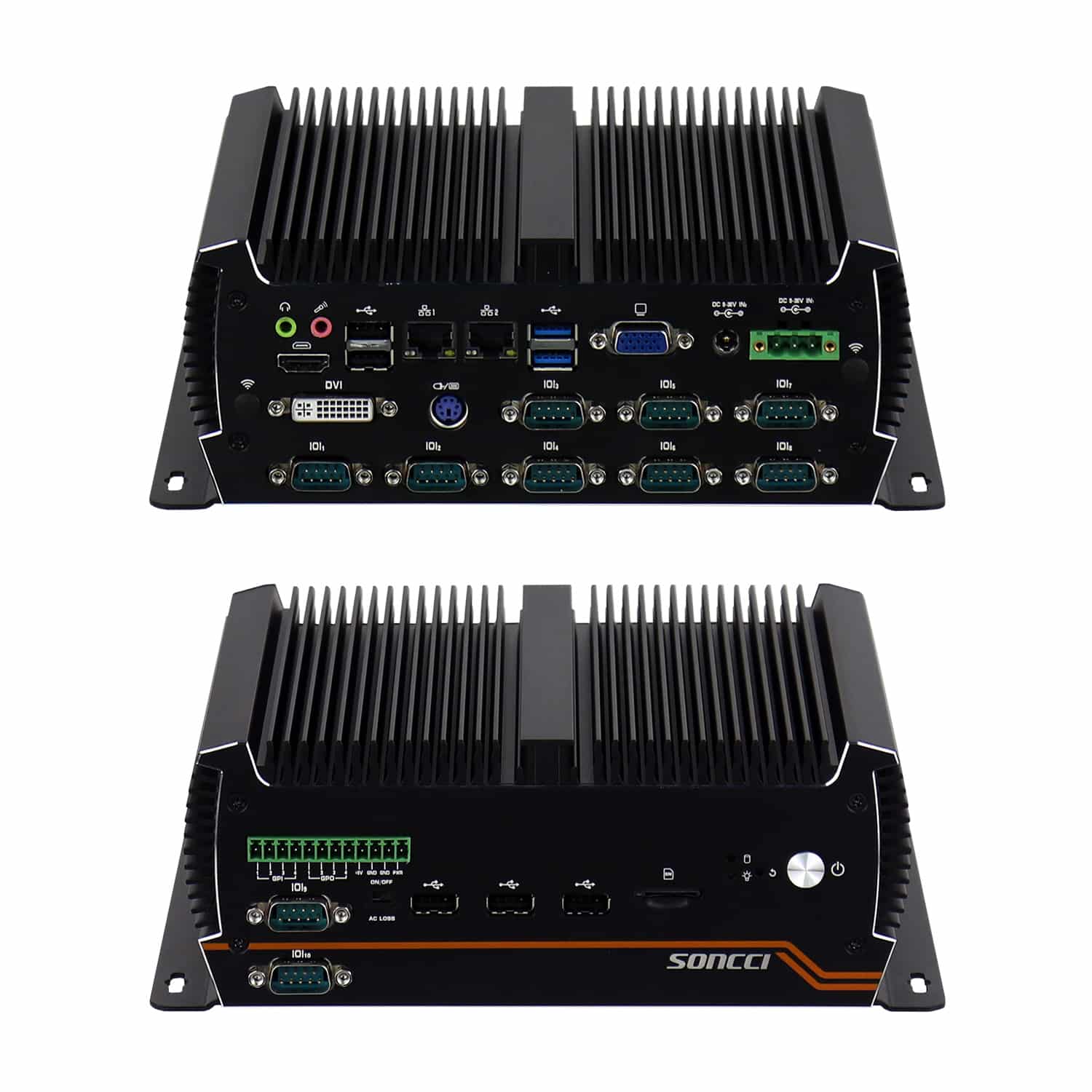 10串口GPIO宽压三显示嵌入式工控机 SCI-S5010C10 - 图片 11