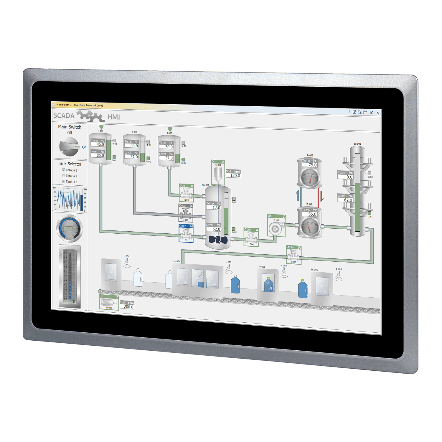 15.6寸铝合金工业平板电脑一体机 SCP-D156WR
